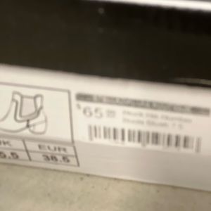 Blush leather booties